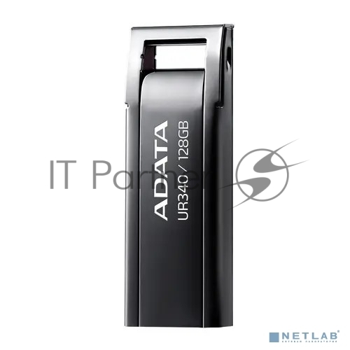 Флешка USB ADATA UR340 (AROY-UR340-128GbK), 128Gb, USB 3.2, R/W 100/30, черный