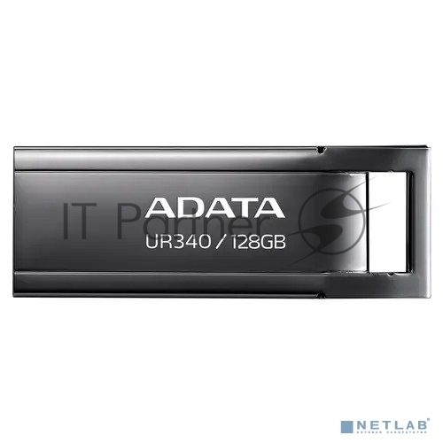 Флешка USB ADATA UR340 (AROY-UR340-128GbK), 128Gb, USB 3.2, R/W 100/30, черный