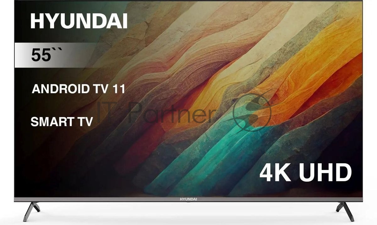 Телевизор Hyundai 55" H-LED55BU7006 черный LED UHD 60Hz Smart TV