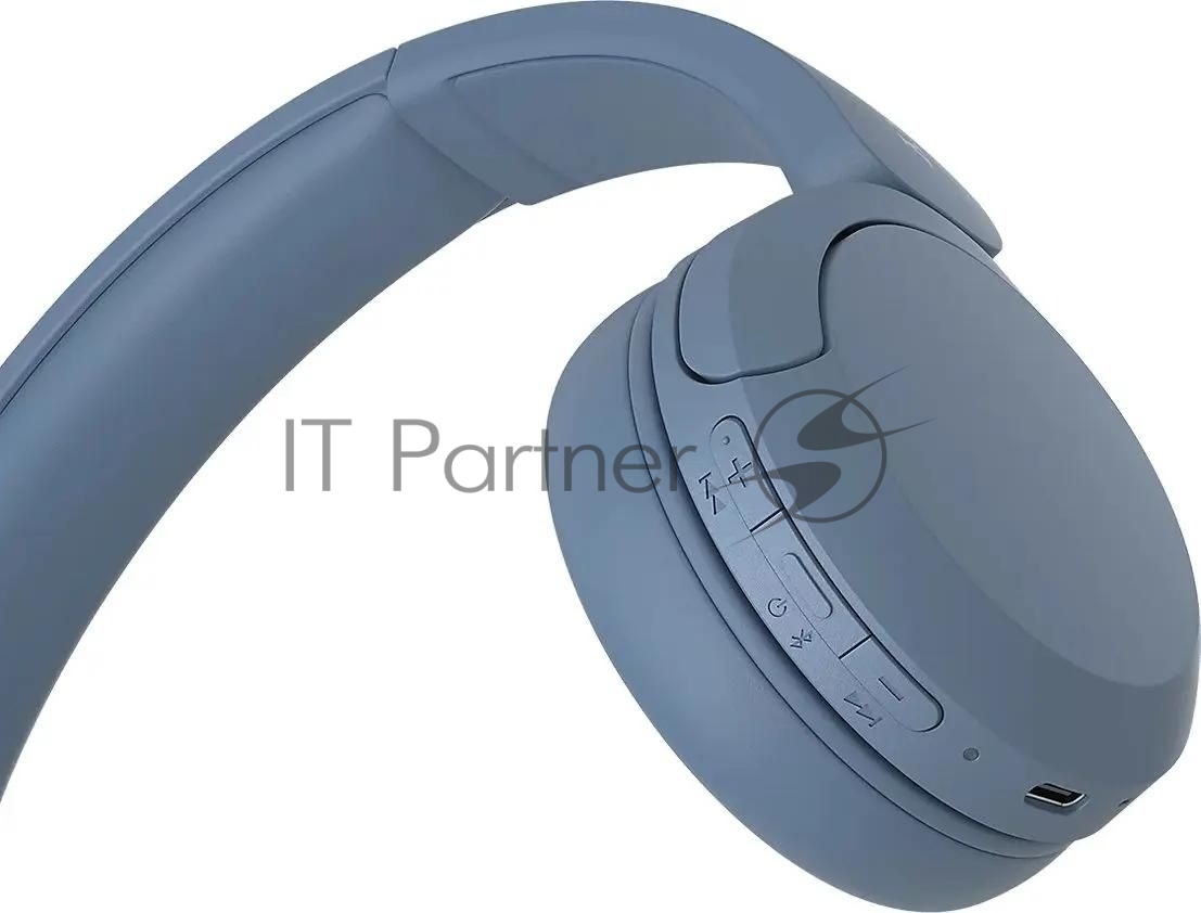 Беспроводные наушники Sony WH-CH520L синий, накладные, Bluetooth, быстрая зарядка, до 50 ч