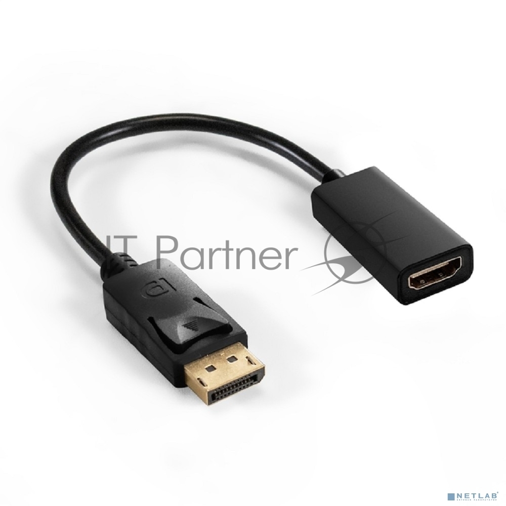 EX294706RUS - Переходник DisplayPort (m) -> HDMI (f) ExeGate EX-DPM-HDMIF-0.1 EX294706RUS 0.1 м, черный