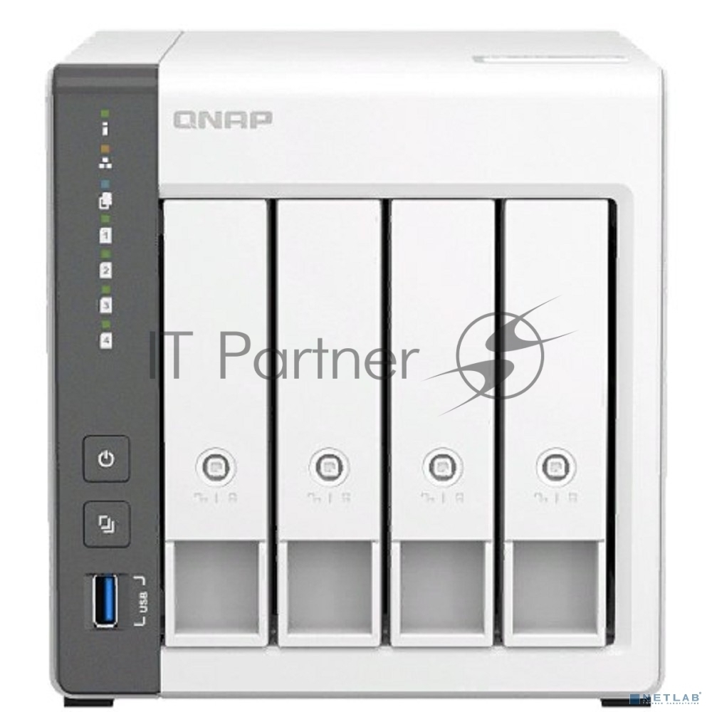 Сетевое хранилище NAS Qnap D4 (REV. C) 4-bay настольный Cortex-A55 RK3568B2