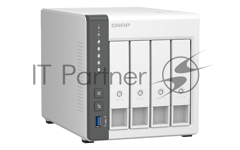 Сетевое хранилище NAS Qnap D4 (REV. C) 4-bay настольный Cortex-A55 RK3568B2