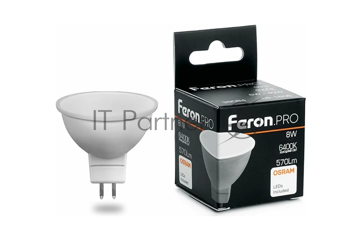 Светодиодная лампочка Feron PRO LB-1608 6400K (8 Вт, GU5.3)