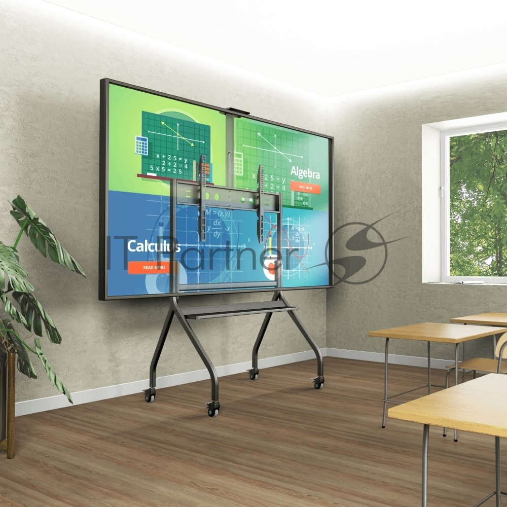 Подставка для телевизора ONKRON TS2080 черный 60"-120" макс.150кг напольный мобильный