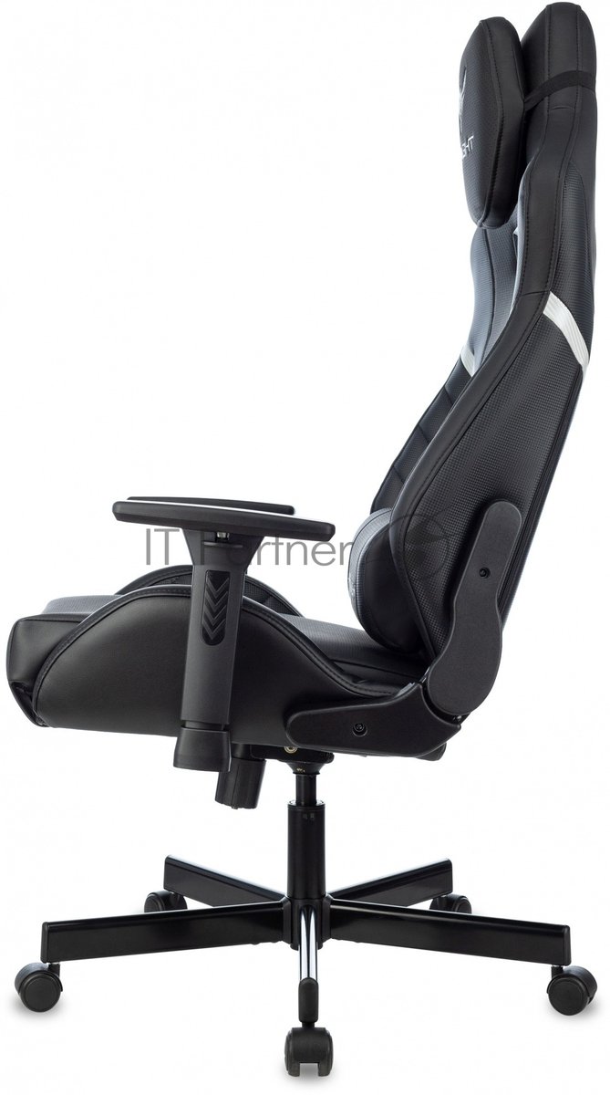 Кресло Knight Thunder 5X черный, экокожа, 120 кг, механизм качания