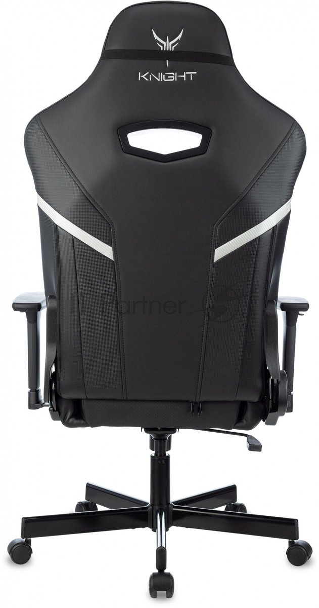 Кресло Knight Thunder 5X черный, экокожа, 120 кг, механизм качания