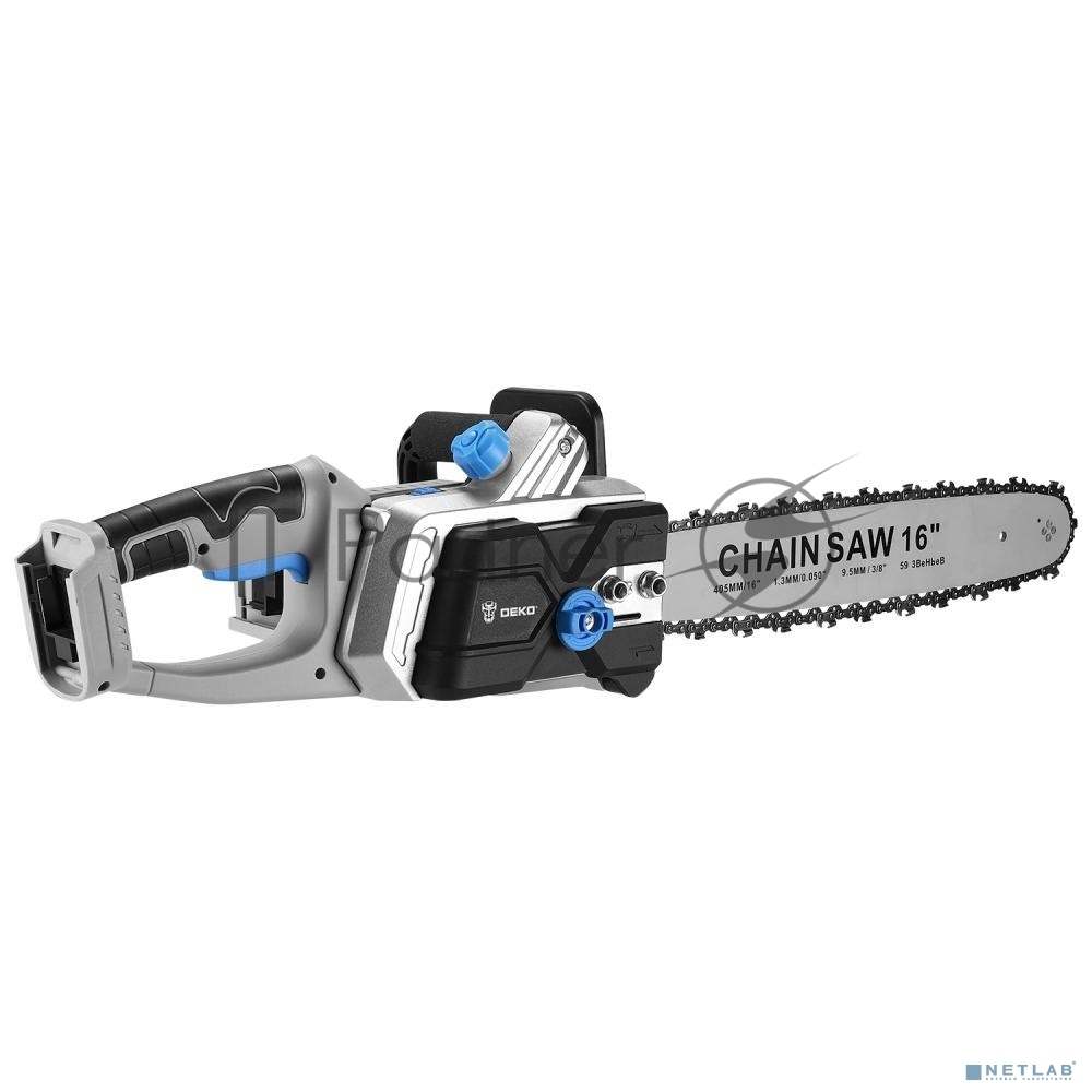 Пила цепная аккумуляторная в кейсе DEKO DKCHS 40 PRO [063-4357] 2х20В, 2x4.0А·ч, 2 з/у
