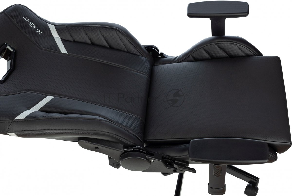 Кресло Knight Thunder 5X черный, экокожа, 120 кг, механизм качания