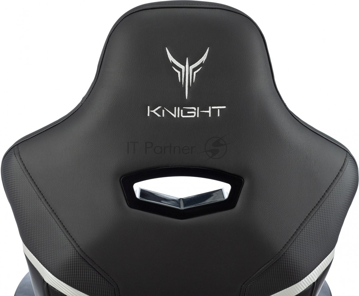 Кресло Knight Thunder 5X черный, экокожа, 120 кг, механизм качания