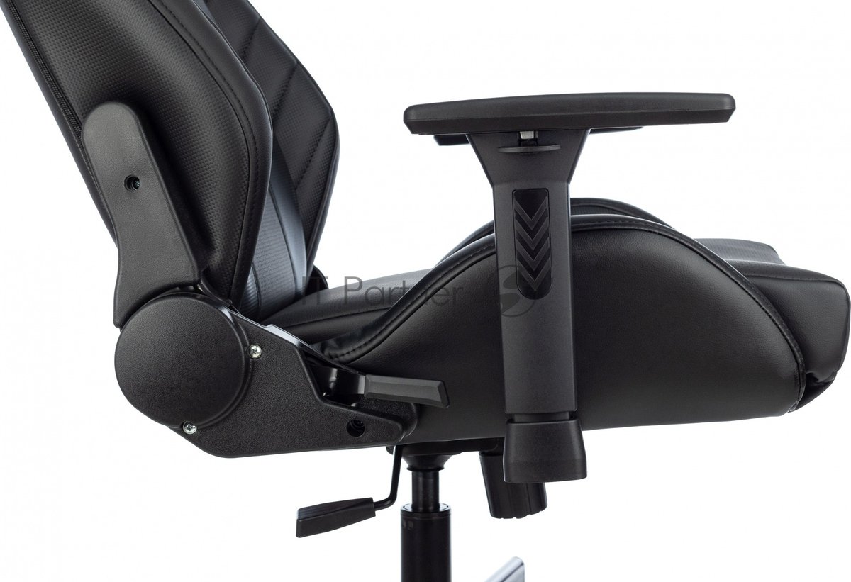 Кресло Knight Thunder 5X черный, экокожа, 120 кг, механизм качания