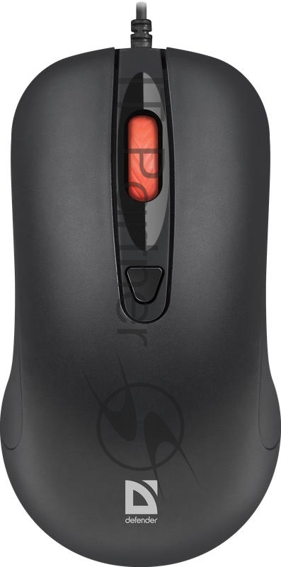 Мышь проводная Defender Omega MB-522 черный, 1600 dpi, USB, кнопки - 4