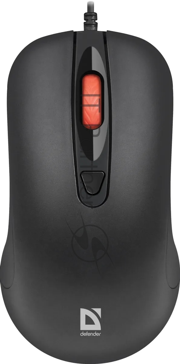 Мышь проводная Defender Omega MB-522 черный, 1600 dpi, USB, кнопки - 4