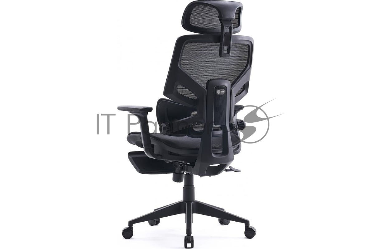 Кресло Cactus CS-CHR-MC01-BLBK синий, сетка, подголовник, подставка для ног