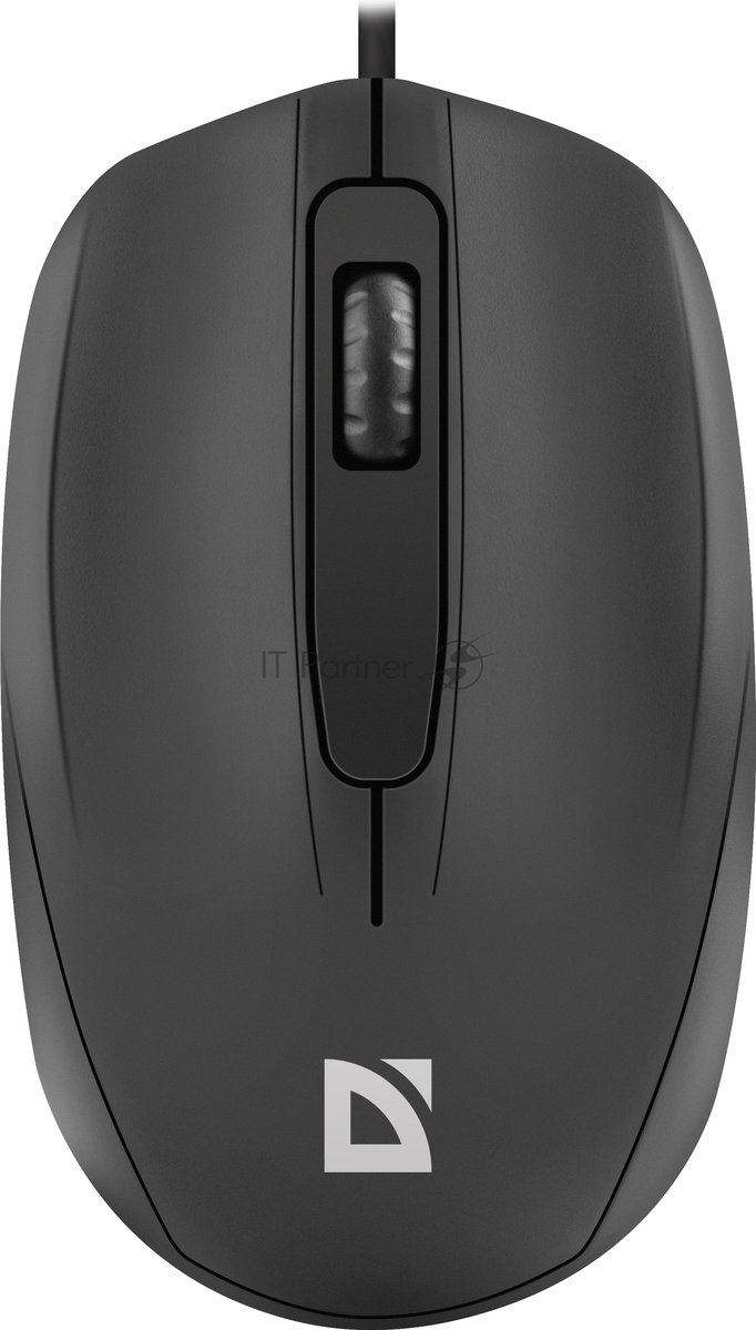 Мышь проводная Defender Alpha MB-507 черный, 1000 dpi, USB, кнопки - 3