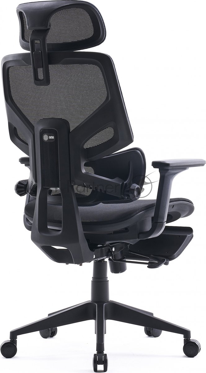 Кресло Cactus CS-CHR-MC01-BLBK синий, сетка, подголовник, подставка для ног