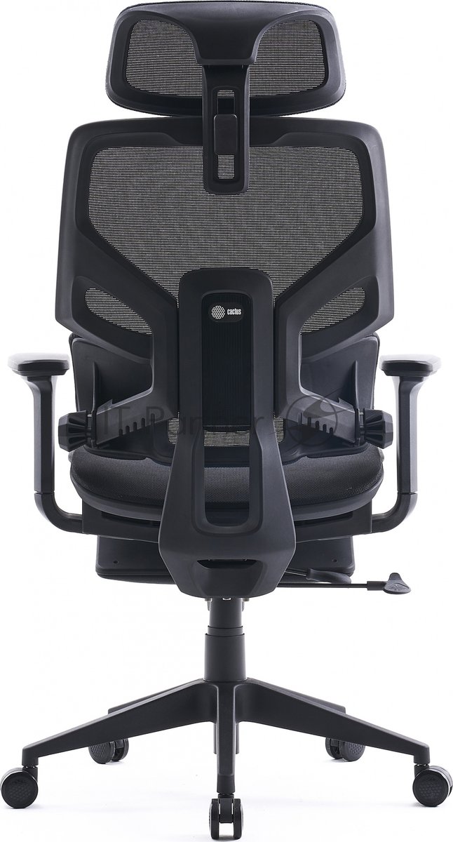Кресло Cactus CS-CHR-MC01-BLBK синий, сетка, подголовник, подставка для ног