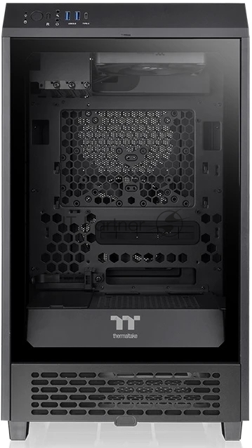 Корпус для ПК Thermaltake - The Tower 200, mITX, 2х2.5", 2х3.5", 2xUSB3.0, Mini Tower, без БП, цвет чёрный, CA-1X9-00S1WN-00