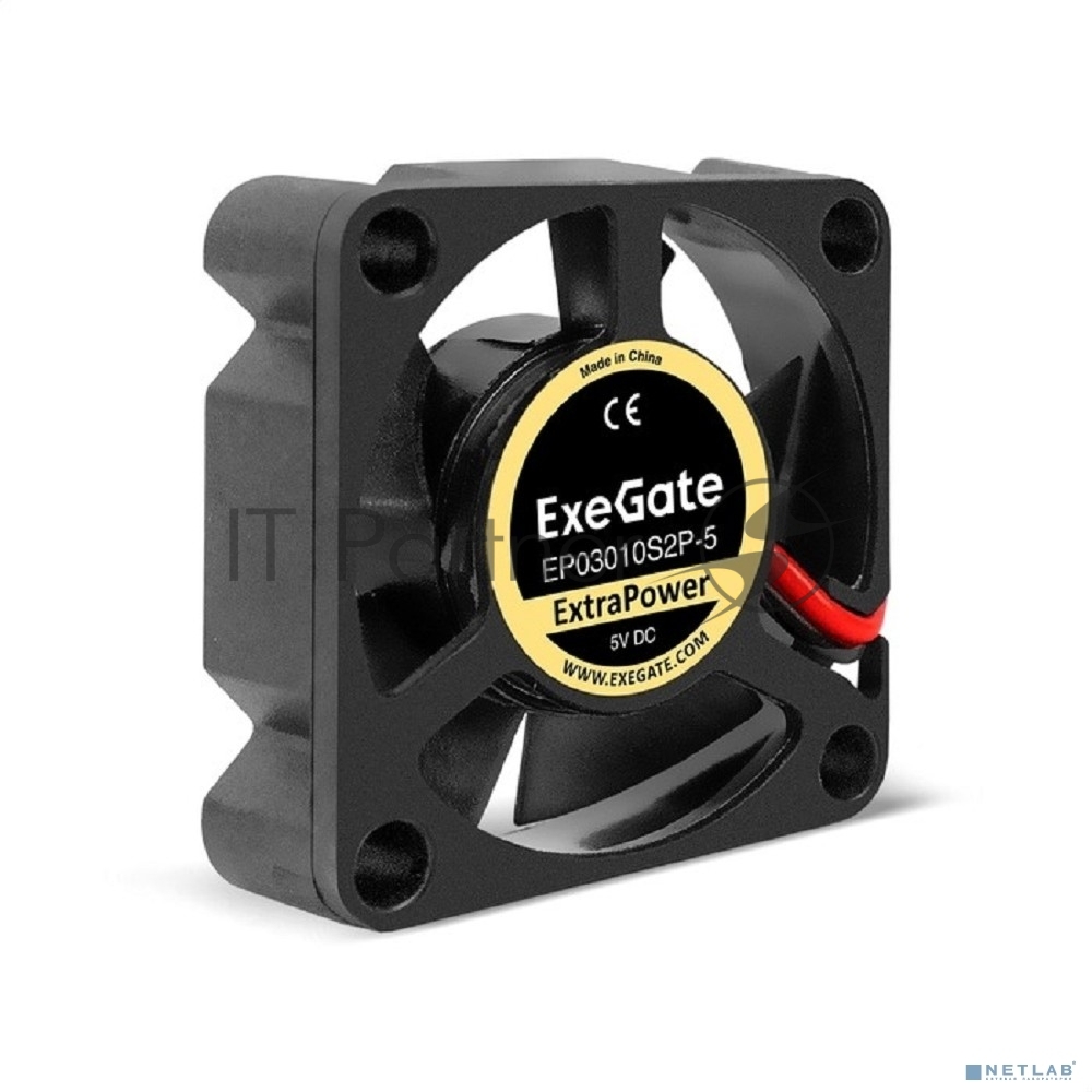 Exegate EX295191RUS Вентилятор 5В DC ExeGate ExtraPower EP03010S2P-5 (30x30x10 мм, Sleeve bearing (подшипник скольжения), 2pin, 12000RPM, 33dBA)
