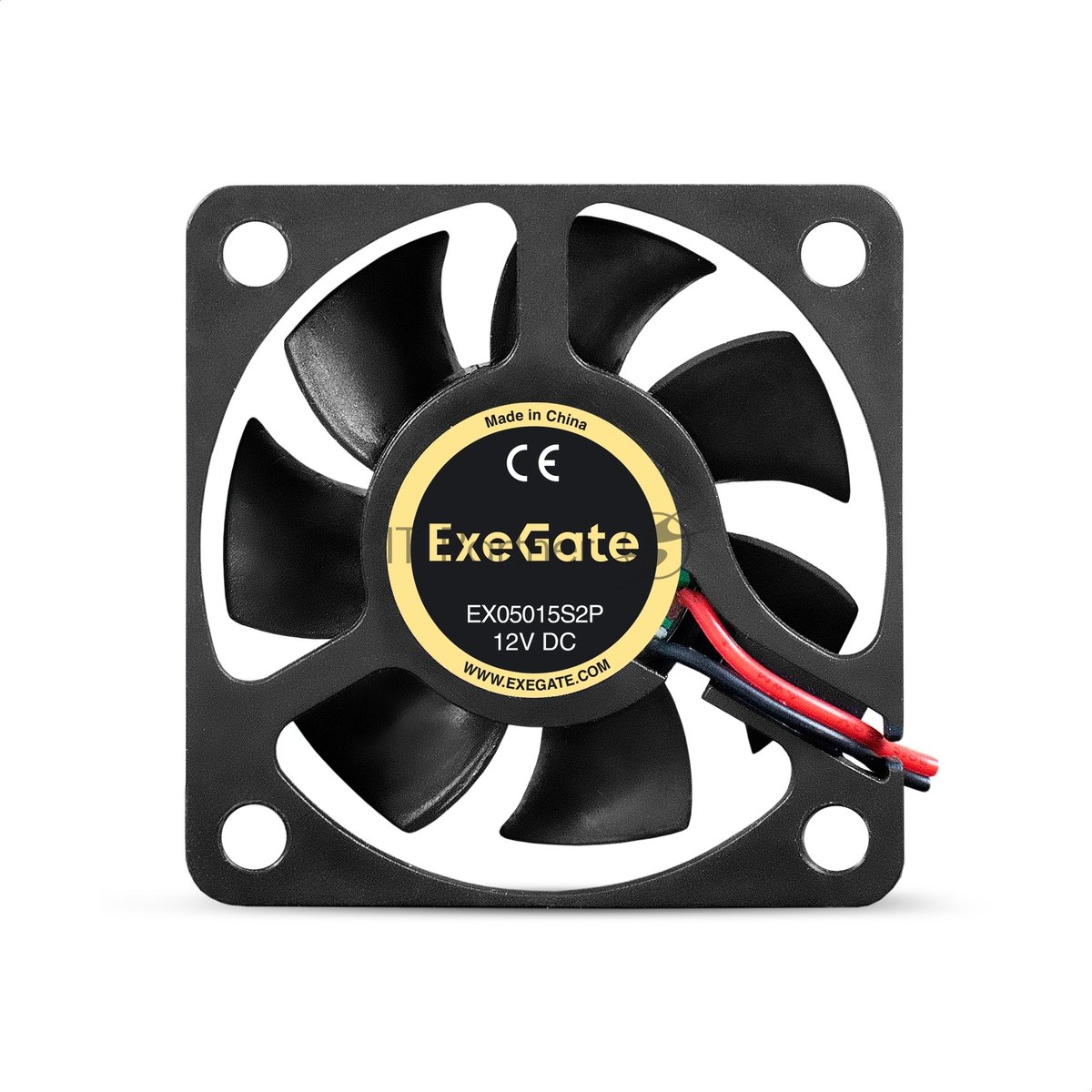 Exegate EX295221RUS Вентилятор 12В DC ExeGate EX05015S2P (50x50x15 мм, Sleeve bearing (подшипник скольжения), 2pin, 5500RPM, 30dBA)