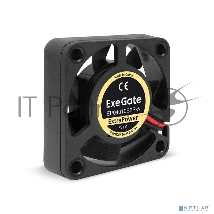 Exegate EX295194RUS Вентилятор 5В DC ExeGate ExtraPower EP04010S2P-5 (40x40x10 мм, Sleeve bearing (подшипник скольжения), 2pin, 7500RPM, 35dBA)