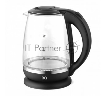Электрочайник BQ KT2049G черный, 2 л, 2200 Вт, скрытый нагревательный элемент