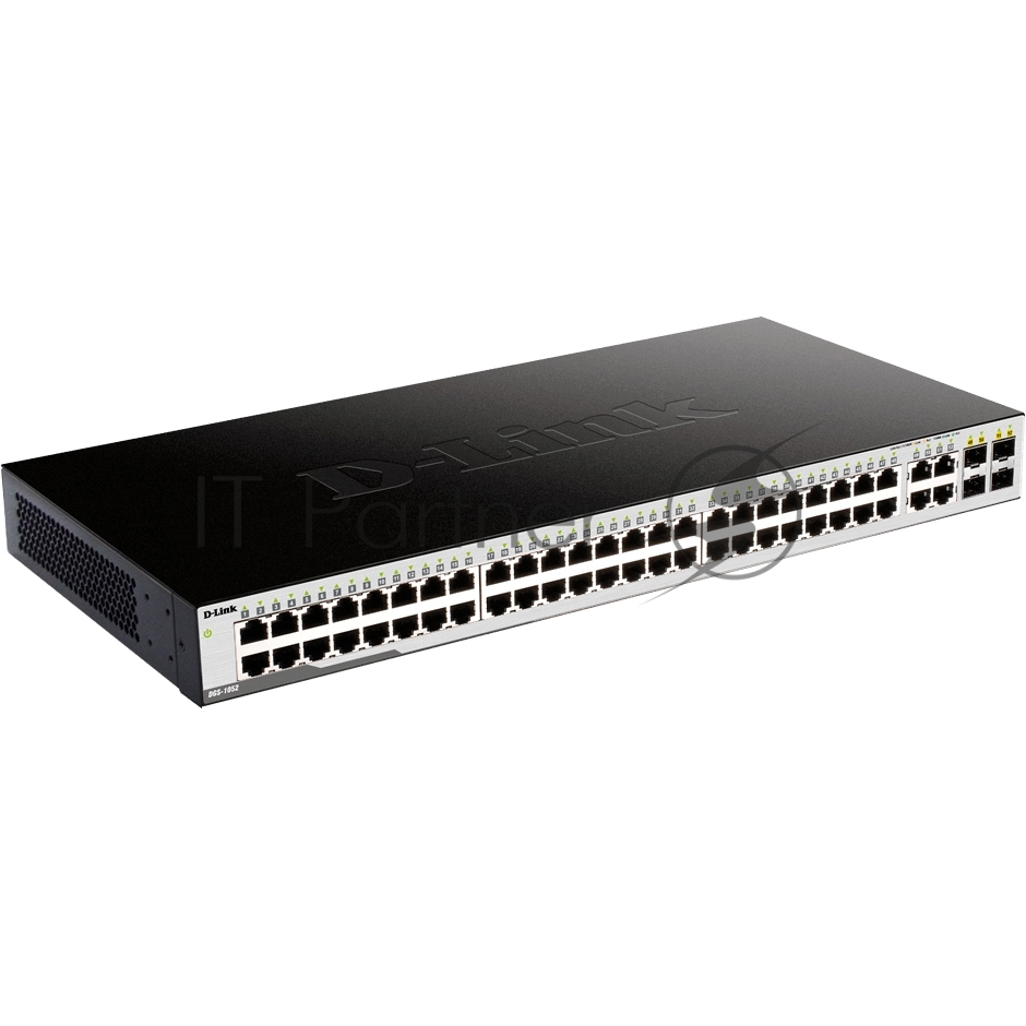 Коммутатор D-Link DGS-1052/A3A, 48×1 Гбит/с + 4×1 Гбит/с Combo, неуправляемый