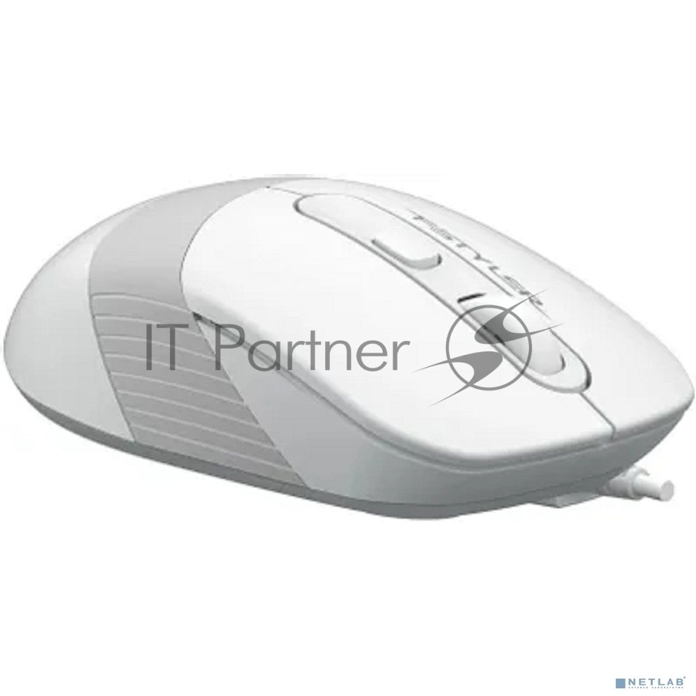 Мышь проводная A4Tech Fstyler FM10S белый, 1600 dpi, USB Type-A, кнопки - 4