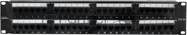 Патч-панель СУПР 10-0405, 19", 48×RJ-45, UTP, Cat.5e, 2U