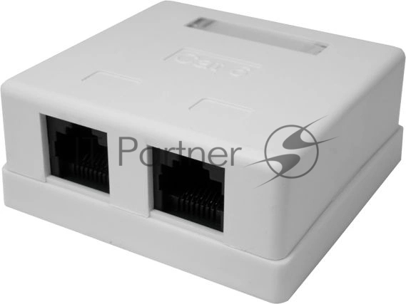 Розетка RJ-45 СУПР 10-0310, UTP Cat.6, 2 порта