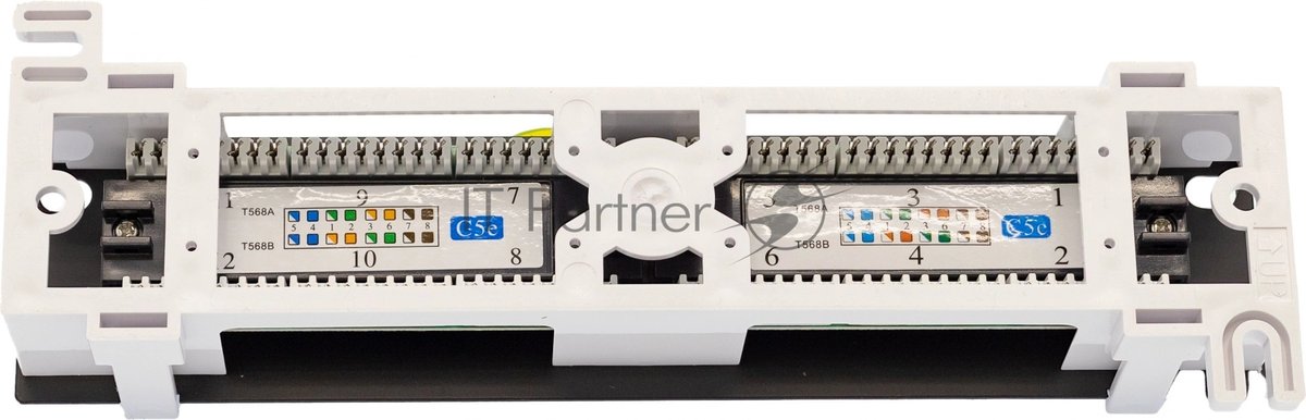 Патч-панель настенная СУПР 10-0407, 12×RJ-45, UTP, Cat.5e