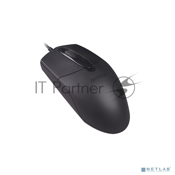 Мышь проводная A4Tech OP-720S черный, 1200 dpi, USB, кнопки - 3