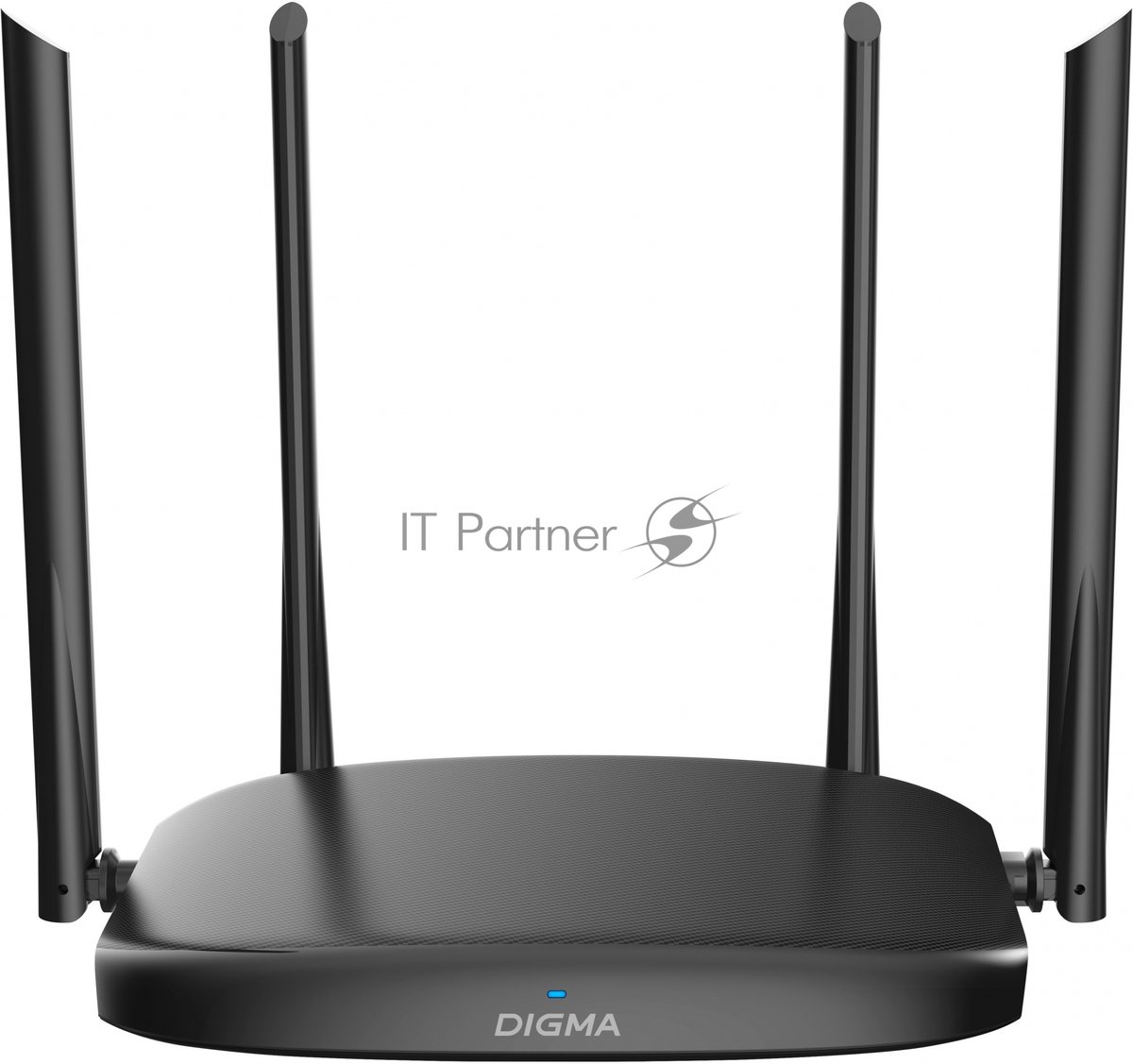 Роутер беспроводной Digma DWR-AC1202 AC1200 10/100/1000BASE-TX черный