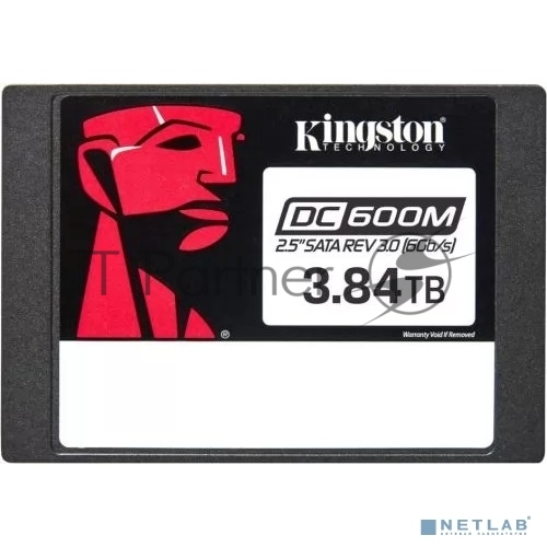 Накопитель SSD Kingston SSD DC600M, 3840Gb, SATA III, 2.5", R/W 560/530