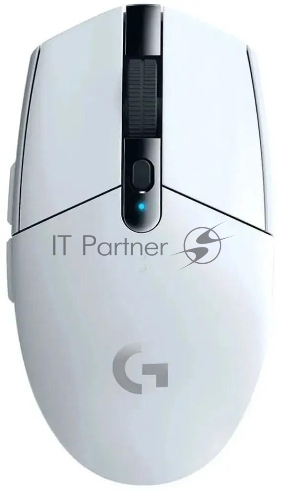 Мышь беспроводная Logitech G304 Lightspeed белый, 12000 dpi, радиоканал, USB, кнопки - 6