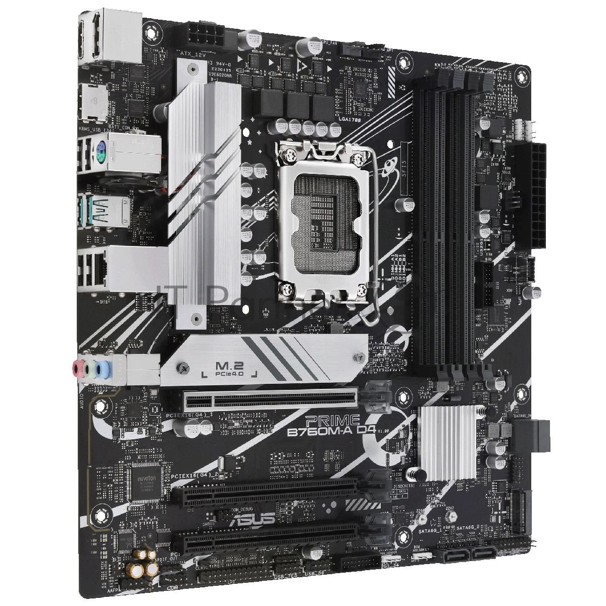 Материнская плата ASUS PRIME B760M-A D4-CSM, LGA 1700, Intel B760, 4xDDR4, 4xSATA, 2xM.2, 3xPCIe 4.0 x16, 1xPCIe 4.0 x4, 1xPCIe x1, 2xHDMI, 1xDP, 1x 2.5Gb LAN, 2xUSB-A 3.2 Gen 2, 4xUSB-A 2.0, 3x3.5 мм, 7.1, mATX