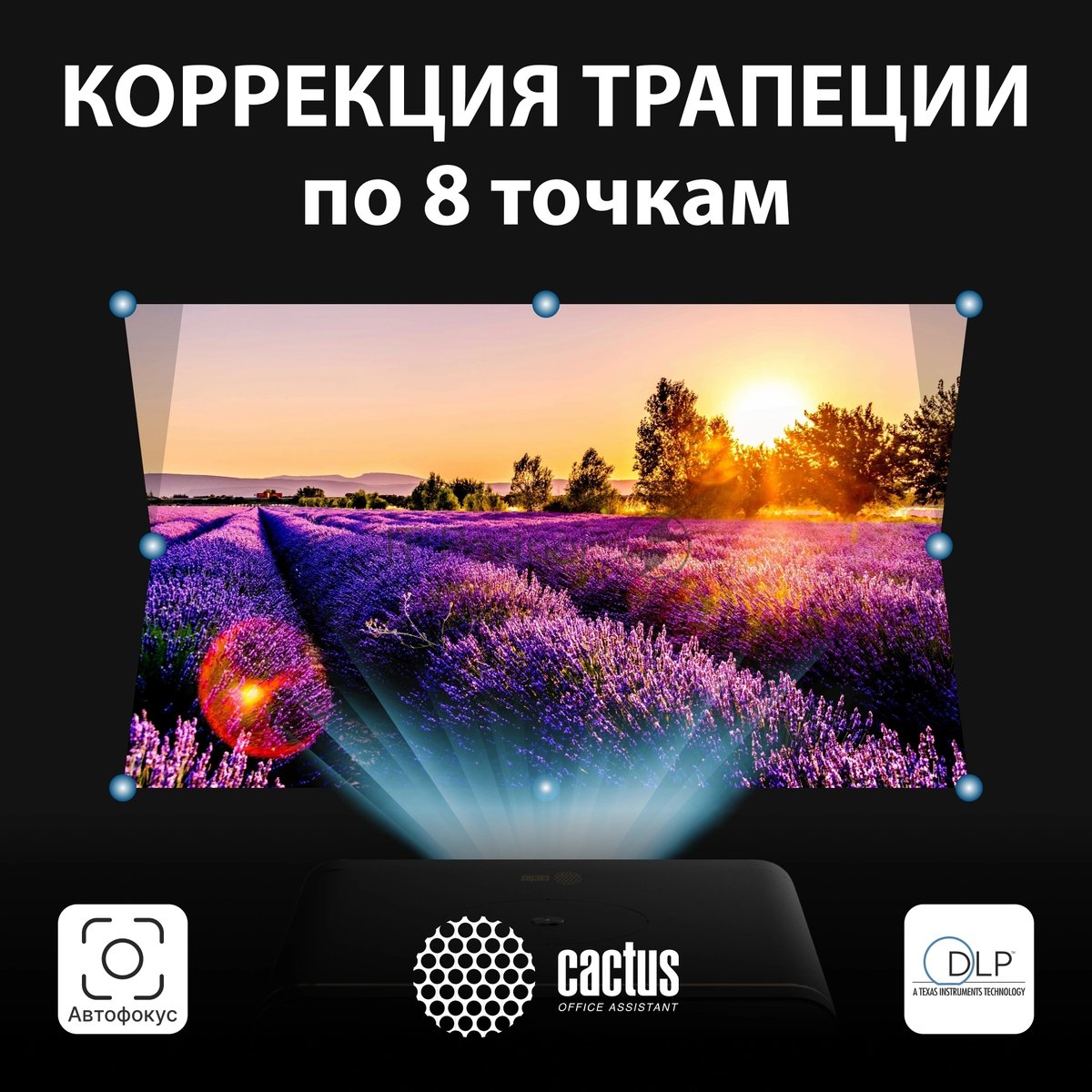 Проектор Cactus CS-H3.SG DLP 16800Lm (1920x1080) 200000:1 ресурс лампы:20000часов 1xUSB typeA 1xHDMI 3.1кг