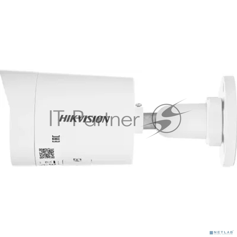 Камера видеонаблюдения IP Hikvision DS-2CD2023G2-IU 2.8MM (D), 1920x1080, 2.8мм, (AcuSense), микрофон, ИК 40м, 2Мп, 1/2.8" CMOS, уличная, цилиндрическая, белый