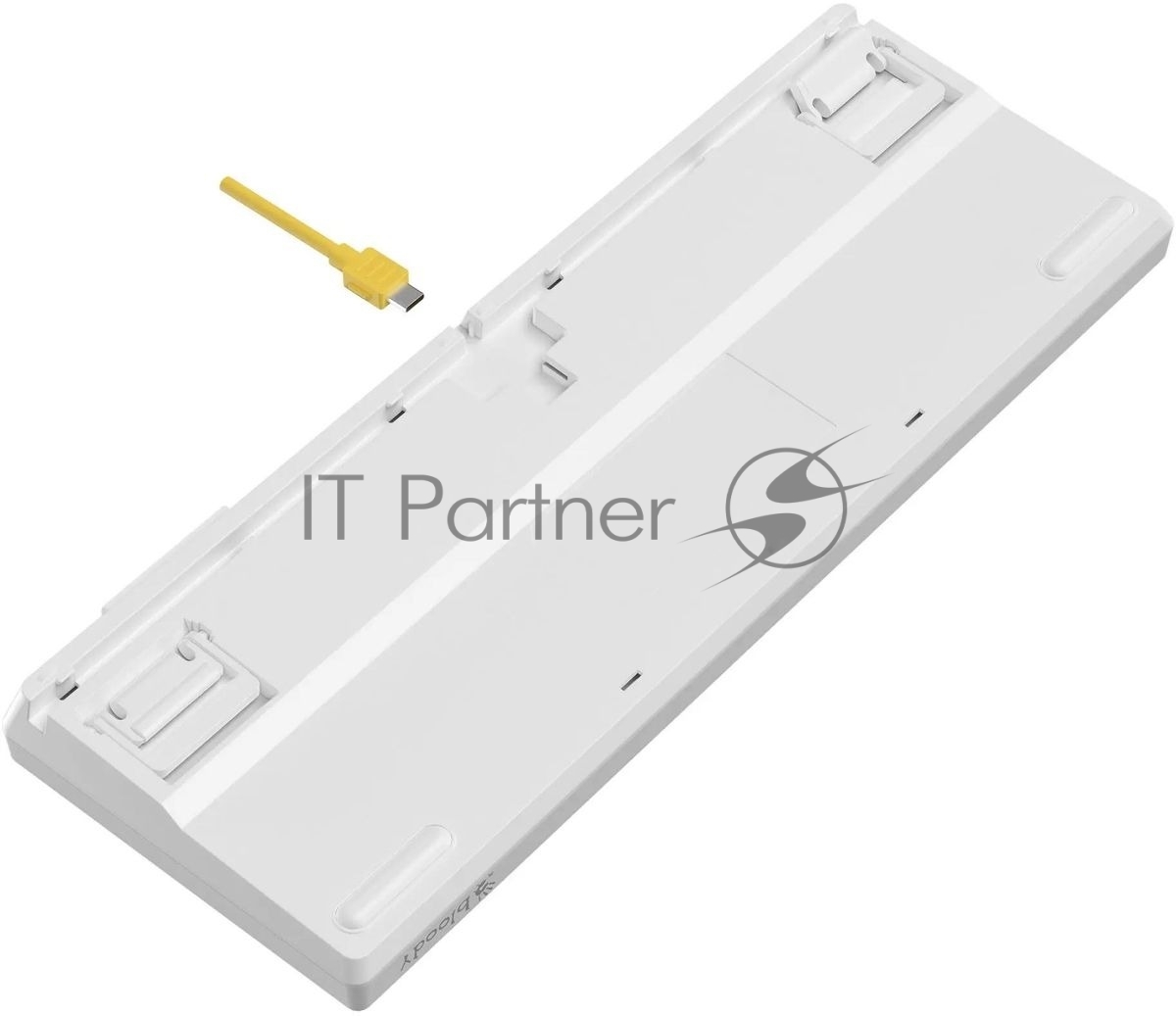 Клавиатура проводная A4Tech Bloody S87 Energy (S87 USB ENERGY WHITE) USB белый/желтый