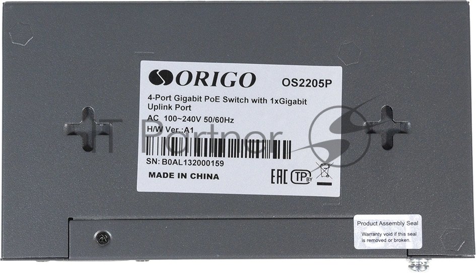 Коммутатор ORIGO OS2205P/60W/A1A, 4×1 Гбит/с PoE + 1×1 Гбит/с, неуправляемый
