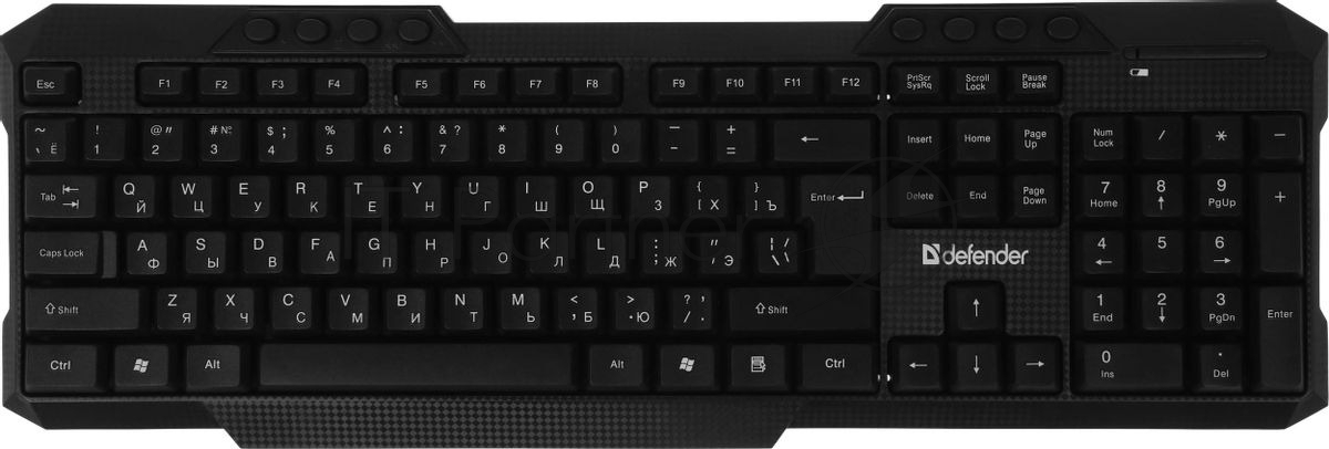 Комплект клавиатура+мышь Defender Jakarta C-805 беспроводной, USB, 1600 DPI, чёрный