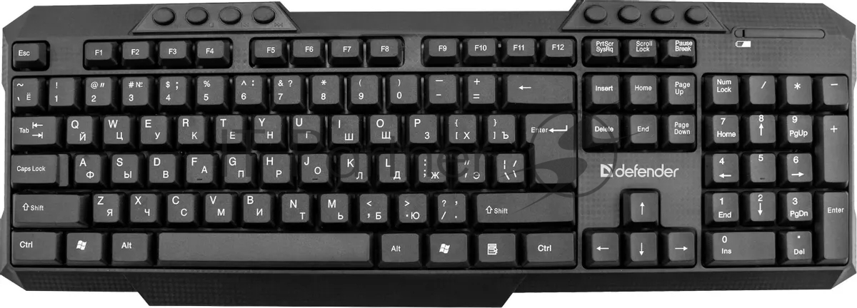 Комплект клавиатура+мышь Defender Jakarta C-805 беспроводной, USB, 1600 DPI, чёрный