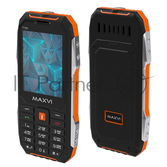 Мобильный телефон Maxvi T101 оранжевый