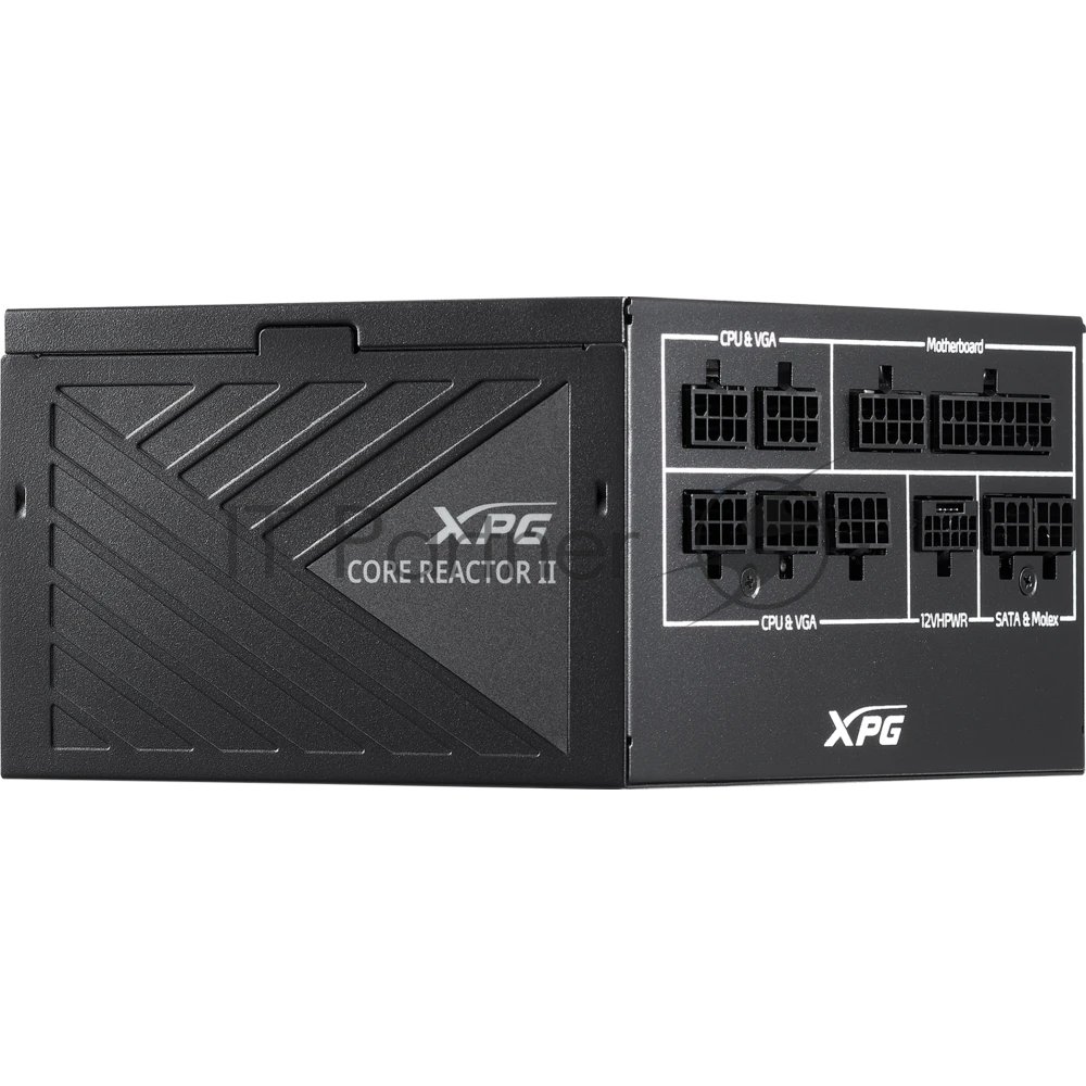 XPG CORE REACTOR II 850 black (ATX 3.1, 850W, Full Modular, PWM 120mm FDB fan, Active PFC, DC to DC,Half-Bridge & LLC converter, 80+ GOLD, all Japanese capasitors, черный) RET