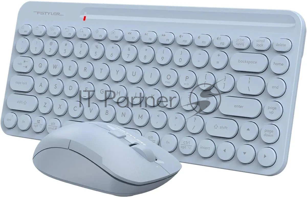 Комплект клавиатура+мышь A4Tech FStyler FG3200 Air Blue беспроводной, USB, 2000 DPI, голубой