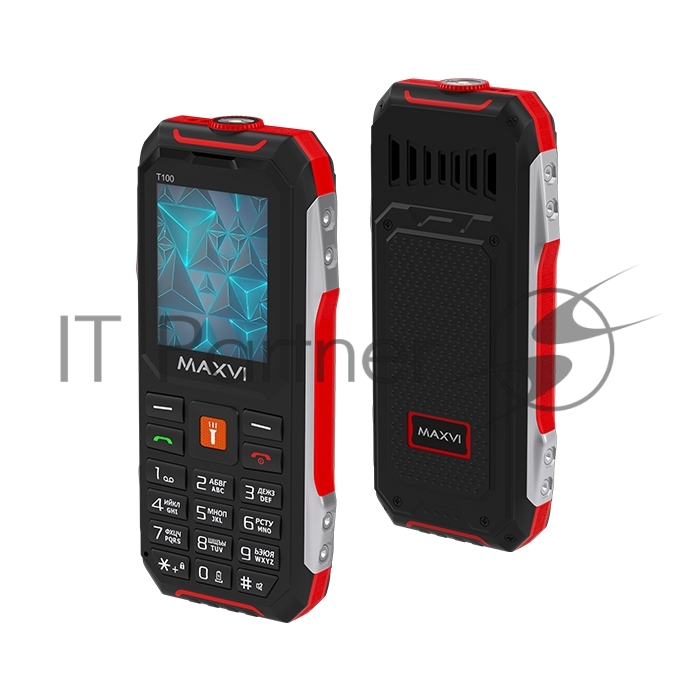 Смартфон MAXVI T100 red, красный