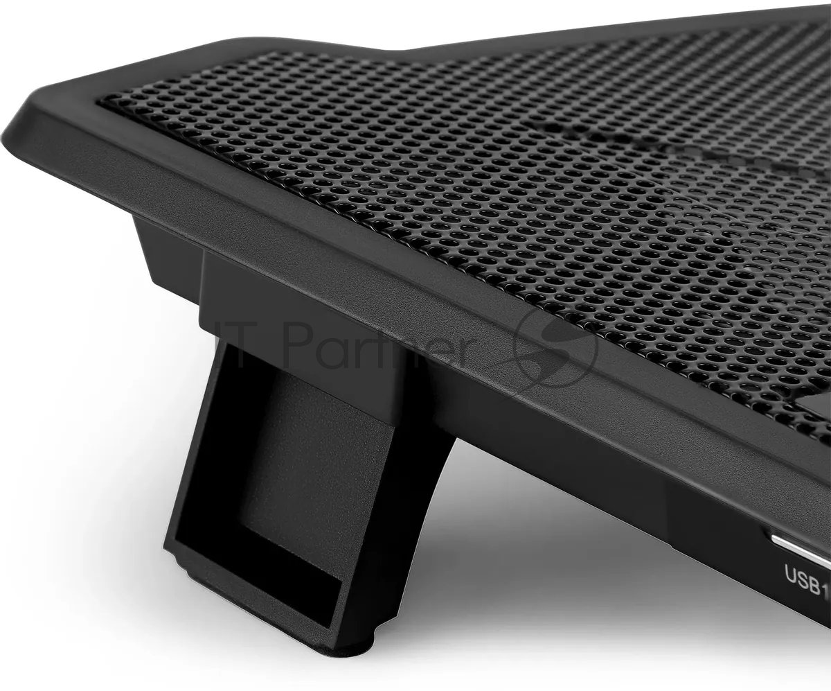 Подставка для ноутбука Buro 15"335x265x22мм 74.35дБ 1xUSB 2x 140ммFAN 480г металлическая сетка/пластик черный