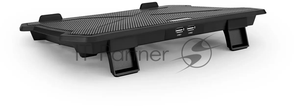 Подставка для ноутбука Buro 15"335x265x22мм 74.35дБ 1xUSB 2x 140ммFAN 480г металлическая сетка/пластик черный
