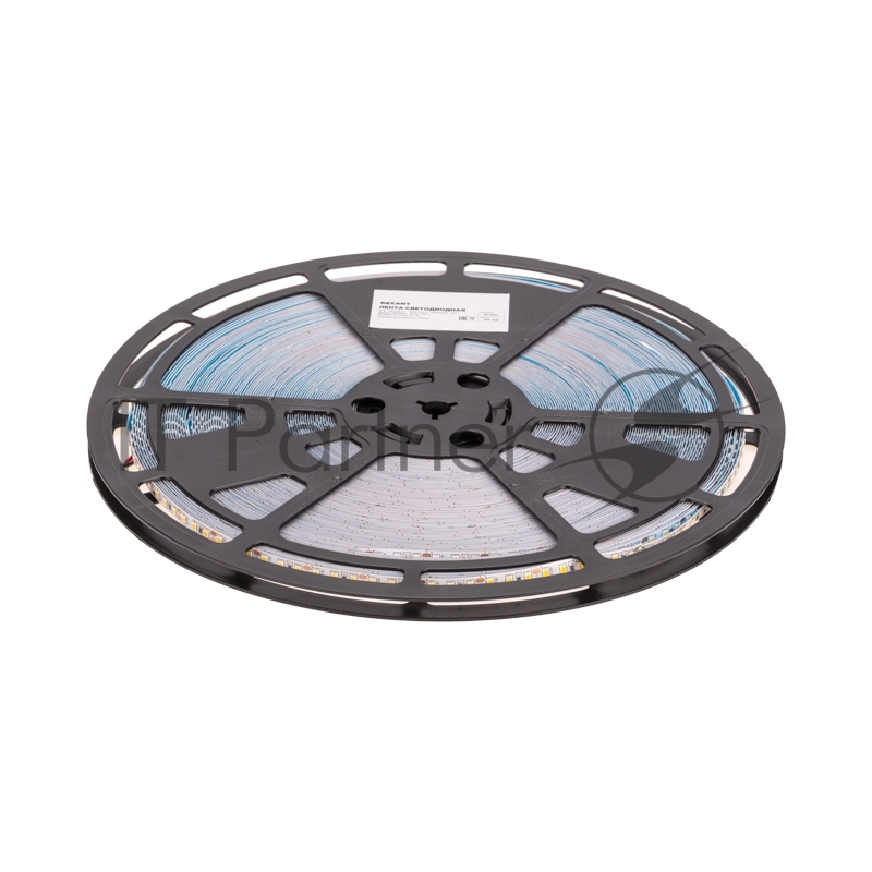 Лента светодиодная Rexant 12В, SMD2835, 14,4Вт/м, 120 LED/м, 4000K, 8мм, 50м, IP20