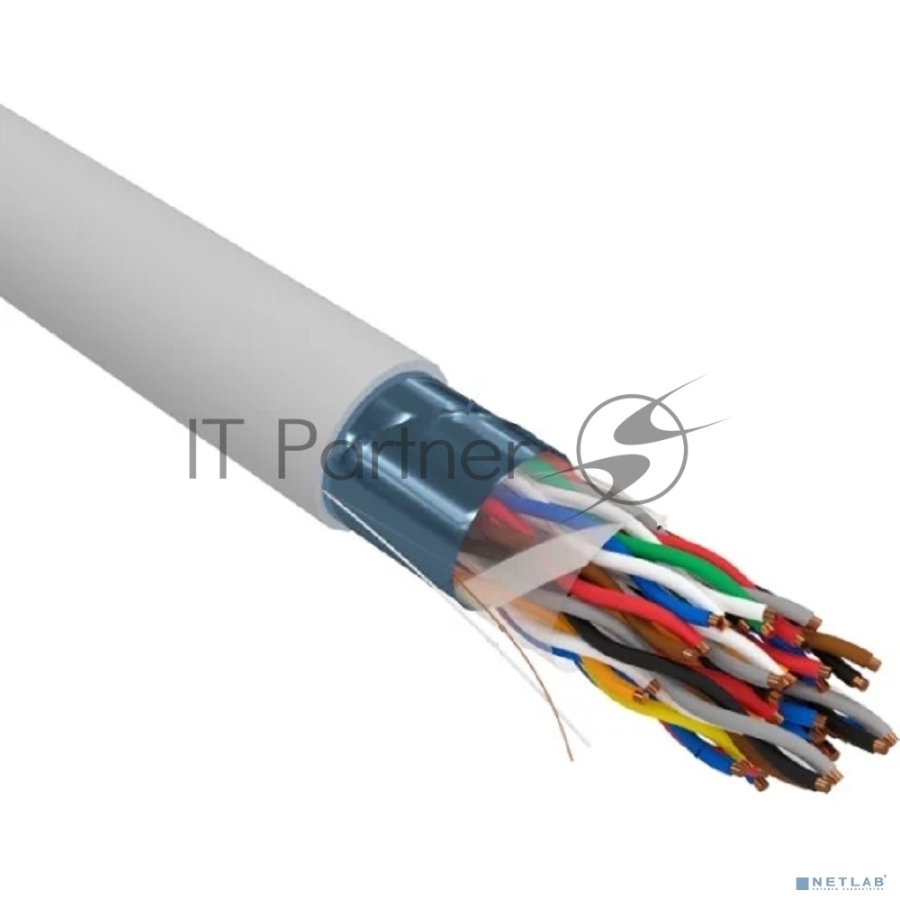 Rexant (01-1201-R) Кабель витая пара F/UTP, CAT 5е, PVC, 25PR, 24AWG, INDOOR, SOLID, серый, 305м, РФ
